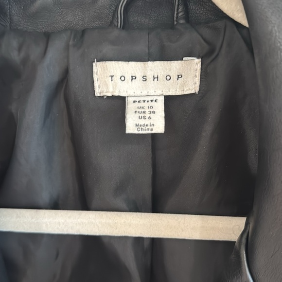 Topshop Leather Jacket - Picture 5 of 5